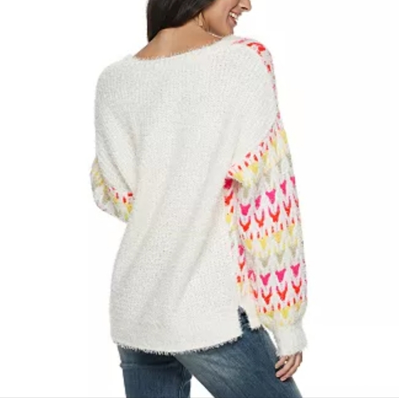 AMERICAN RAG Colorful Plaited Soft Fuzzy Pullover Sweater SIZE: XXL - Picture 12 of 12